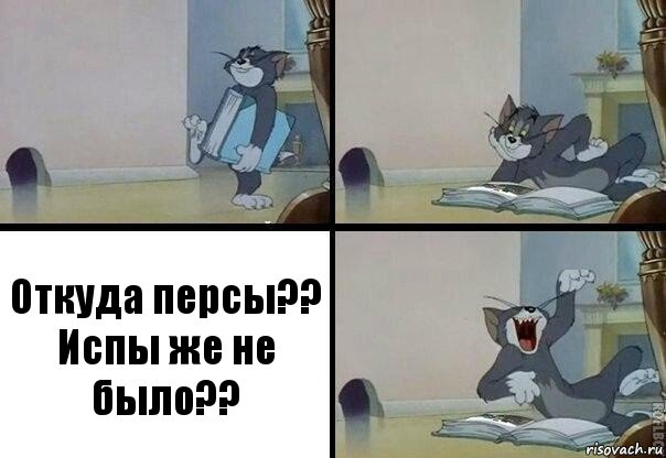 Откуда персы??
Испы же не было??