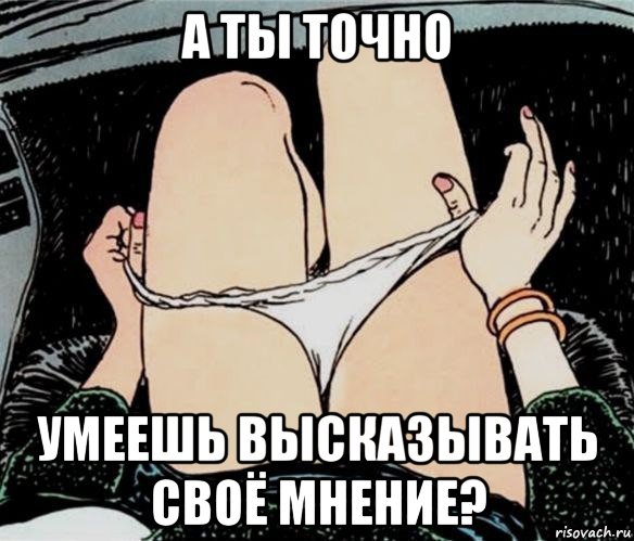 а ты точно умеешь высказывать своё мнение?, Мем А ты точно