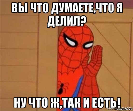 вы что думаете,что я делил? ну что ж,так и есть!