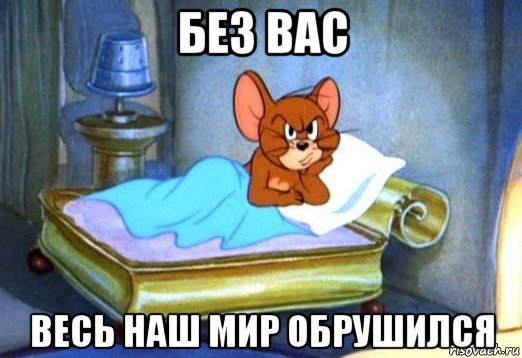 без вас весь наш мир обрушился, Мем Джерри