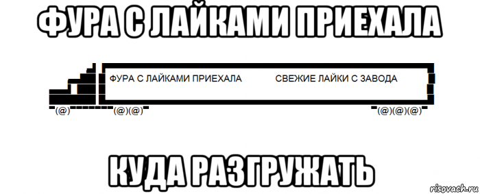 Куда приехал. Фура с лайками. Фура с лайками Мем. Фура с лайками приехала. Разгружаем фуру с лайками.