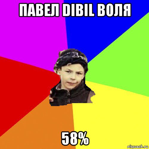 павел dibil воля 58%, Мем пацан з дворка