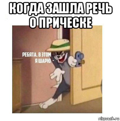 когда зашла речь о прическе , Мем Ребята я в этом шарю