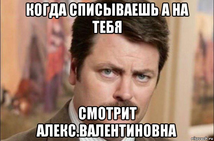 когда списываешь а на тебя смотрит алекс.валентиновна, Мем  Я человек простой