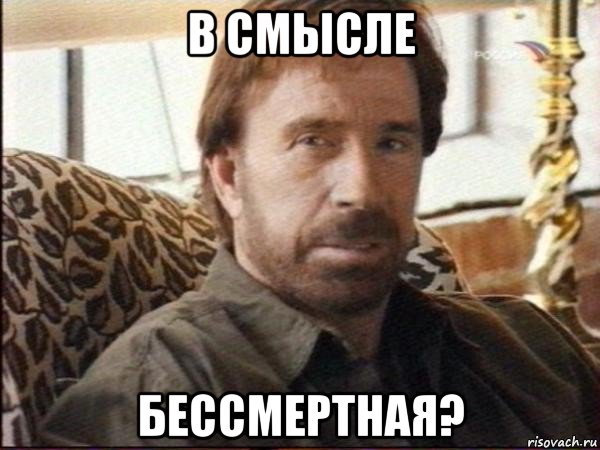 в смысле бессмертная?, Мем чак норрис