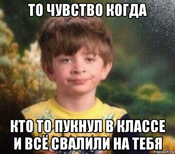 то чувство когда кто то пукнул в классе и всё свалили на тебя, Мем Недовольный пацан