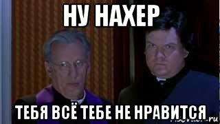 ну нахер тебя всё тебе не нравится, Мем НУ НАХЕР