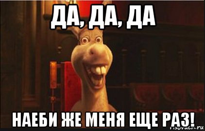 да, да, да наеби же меня еще раз!, Мем Осел из Шрека