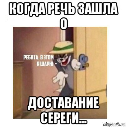 когда речь зашла о доставание сереги..., Мем Ребята я в этом шарю