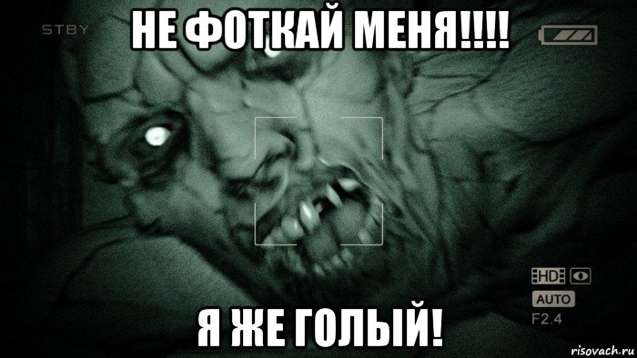 не фоткай меня!!!! я же голый!, Мем Аутласт