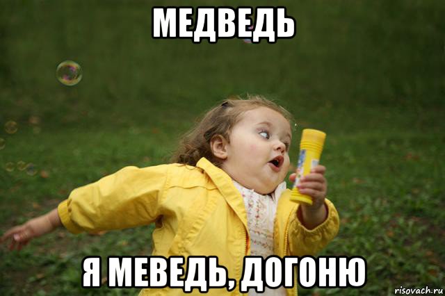 медведь я меведь, догоню