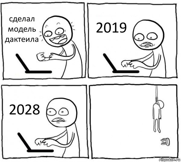 сделал модель дактеила 2019 2028 , Комикс интернет убивает