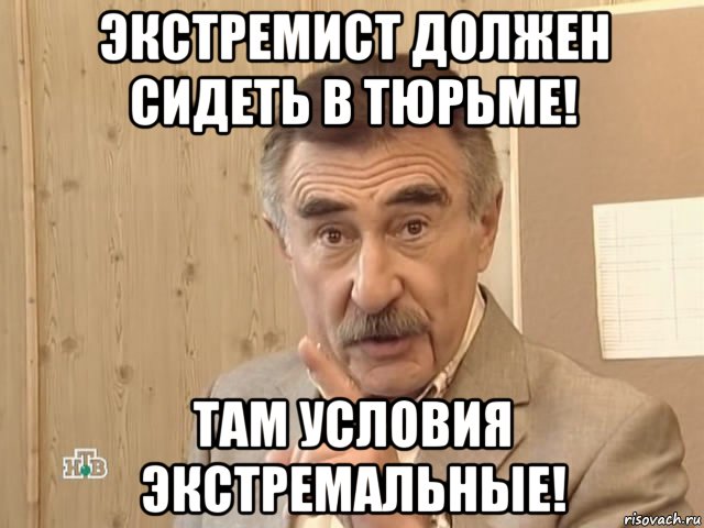 экстремист должен сидеть в тюрьме! там условия экстремальные!, Мем Каневский (Но это уже совсем другая история)