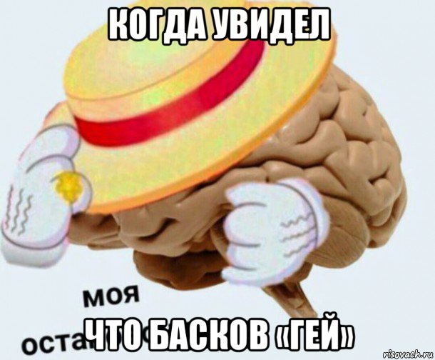 когда увидел что басков «гей», Мем   Моя остановочка мозг