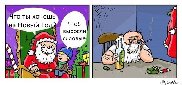 Что ты хочешь на Новый Год? Чтоб выросли силовые