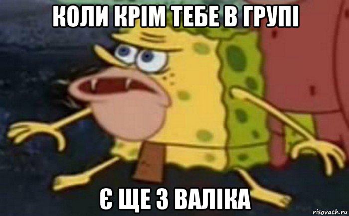 коли крім тебе в групі є ще 3 валіка