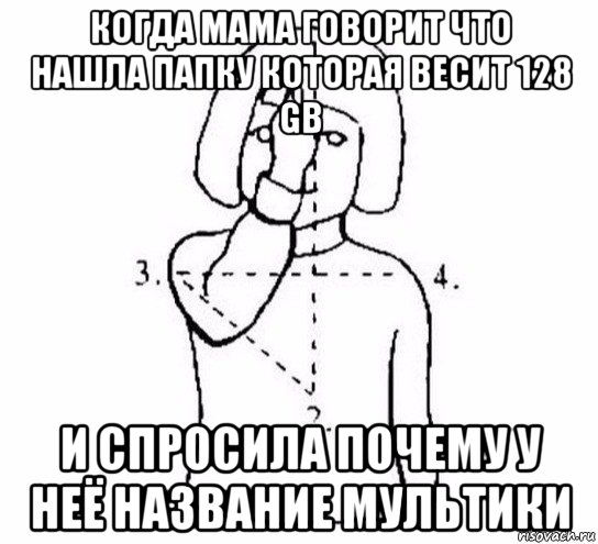 когда мама говорит что нашла папку которая весит 128 gb и спросила почему у неё название мультики, Мем  Перекреститься