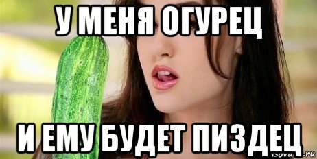 Взрослая сучка любит огурец