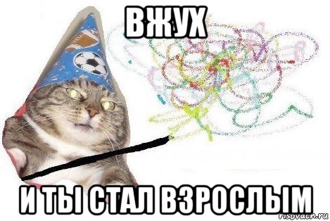 вжух и ты стал взрослым, Мем Вжух