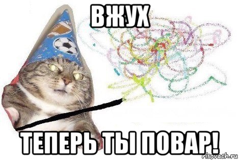 вжух теперь ты повар!, Мем Вжух