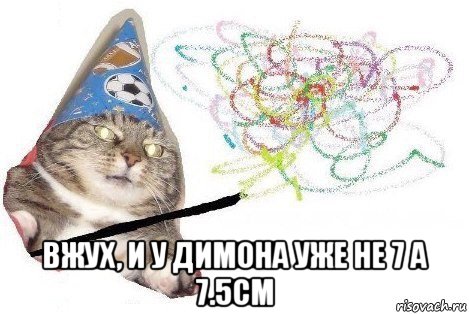  вжух, и у димона уже не 7 а 7.5см, Мем Вжух