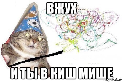 вжух и ты в киш мише, Мем Вжух