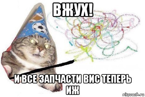 вжух! и все запчасти вис теперь иж, Мем Вжух