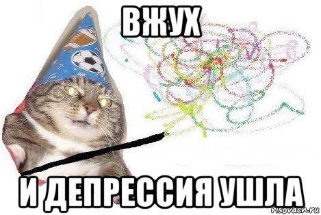 вжух и депрессия ушла, Мем Вжух