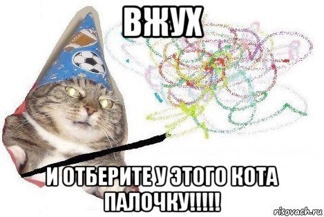 вжух и отберите у этого кота палочку!!!!!, Мем Вжух