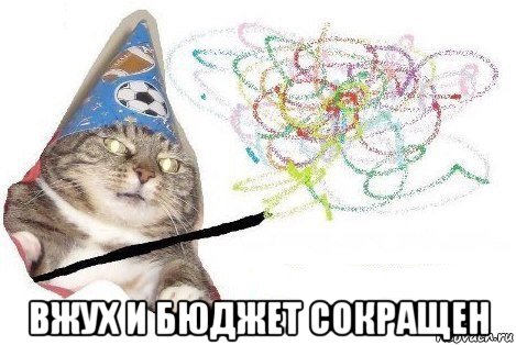  вжух и бюджет сокращен, Мем Вжух