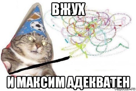 вжух и максим адекватен, Мем Вжух