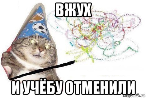 вжух и учёбу отменили, Мем Вжух