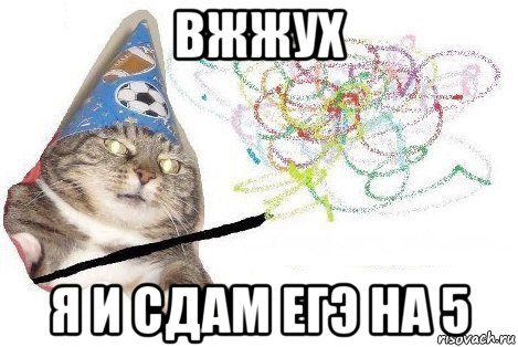 вжжух я и сдам егэ на 5, Мем Вжух