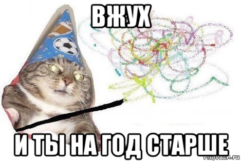 вжух и ты на год старше, Мем Вжух