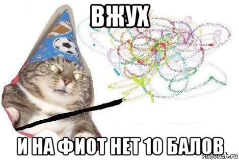 вжух и на фиот нет 10 балов, Мем Вжух