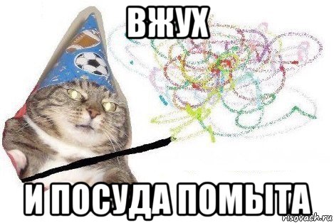 вжух и посуда помыта, Мем Вжух