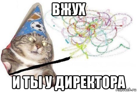 вжух и ты у директора, Мем Вжух