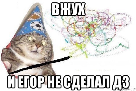 вжух и егор не сделал дз, Мем Вжух