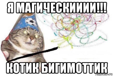 я магическииии!!! котик бигимоттик, Мем Вжух