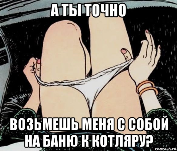 а ты точно возьмешь меня с собой на баню к котляру?, Мем А ты точно