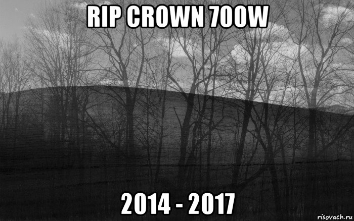 rip crown 700w 2014 - 2017, Мем безысходность тлен боль