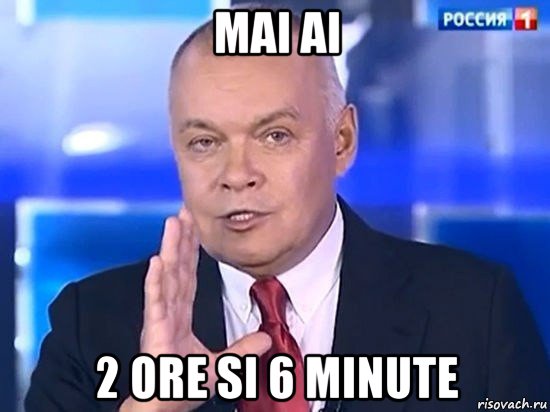 mai ai 2 ore si 6 minute, Мем Киселёв 2014