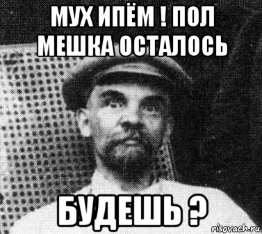 мух ипём ! пол мешка осталось будешь ?, Мем   Ленин удивлен