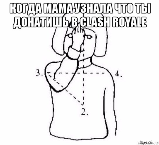 когда мама узнала что ты донатишь в clash royale , Мем  Перекреститься