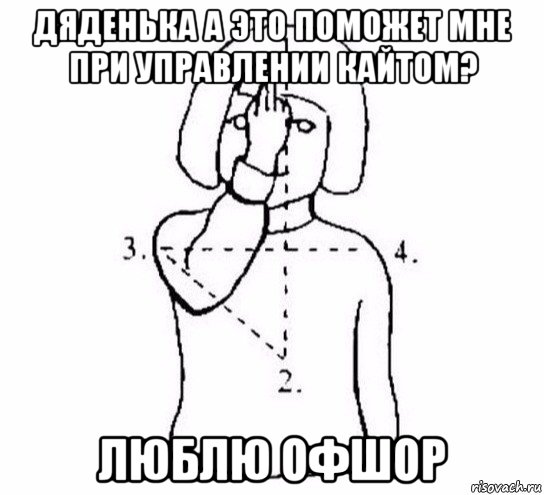 дяденька а это поможет мне при управлении кайтом? люблю офшор, Мем  Перекреститься