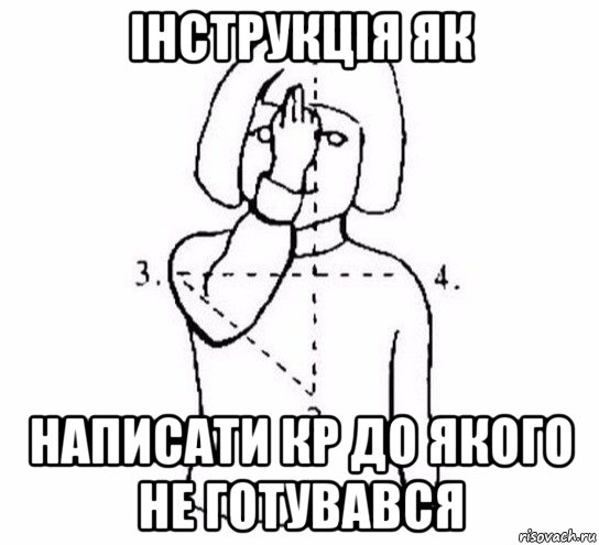 інструкція як написати кр до якого не готувався, Мем  Перекреститься