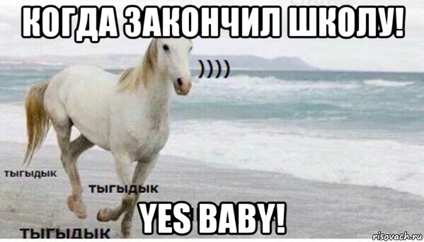 когда закончил школу! yes baby!, Мем   Тыгыдык