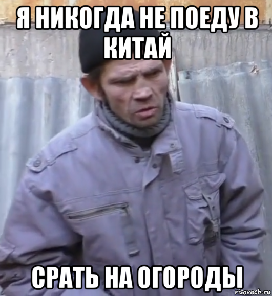 я никогда не поеду в китай срать на огороды, Мем  Ты втираешь мне какую то дичь