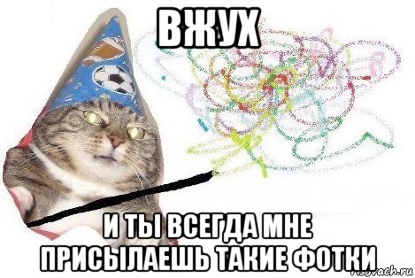 вжух и ты всегда мне присылаешь такие фотки, Мем Вжух