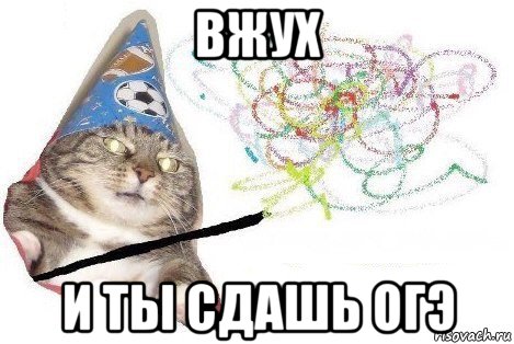 вжух и ты сдашь огэ, Мем Вжух